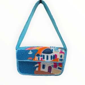 America & Beyond Santorini Beaded Shoulder Bag
